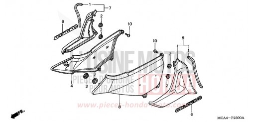 COUVERCLE LATERAL GL1800A5 de 2005